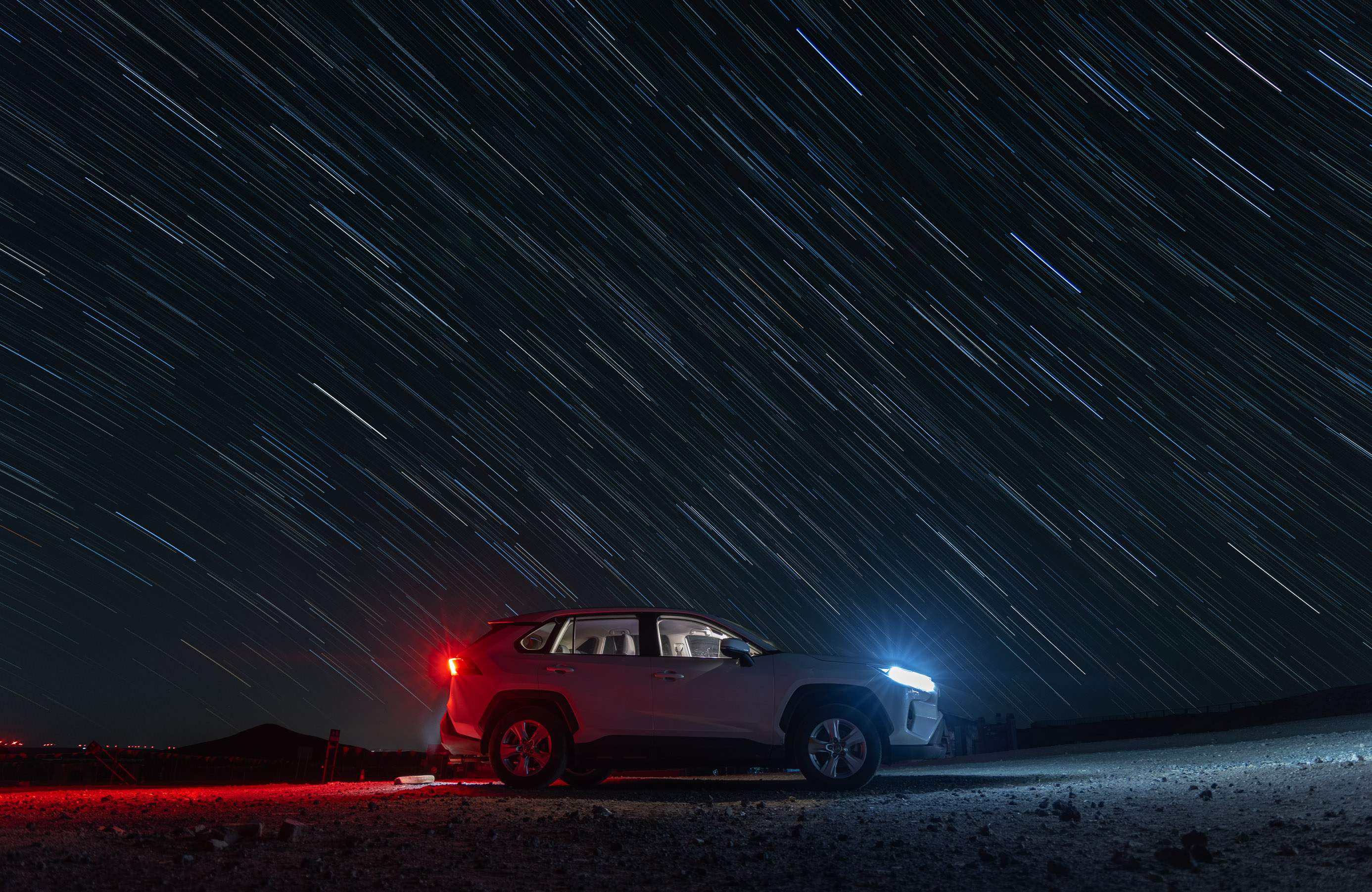 Star Trails on a Volcano in Wulanhada<br>2023-10-21
