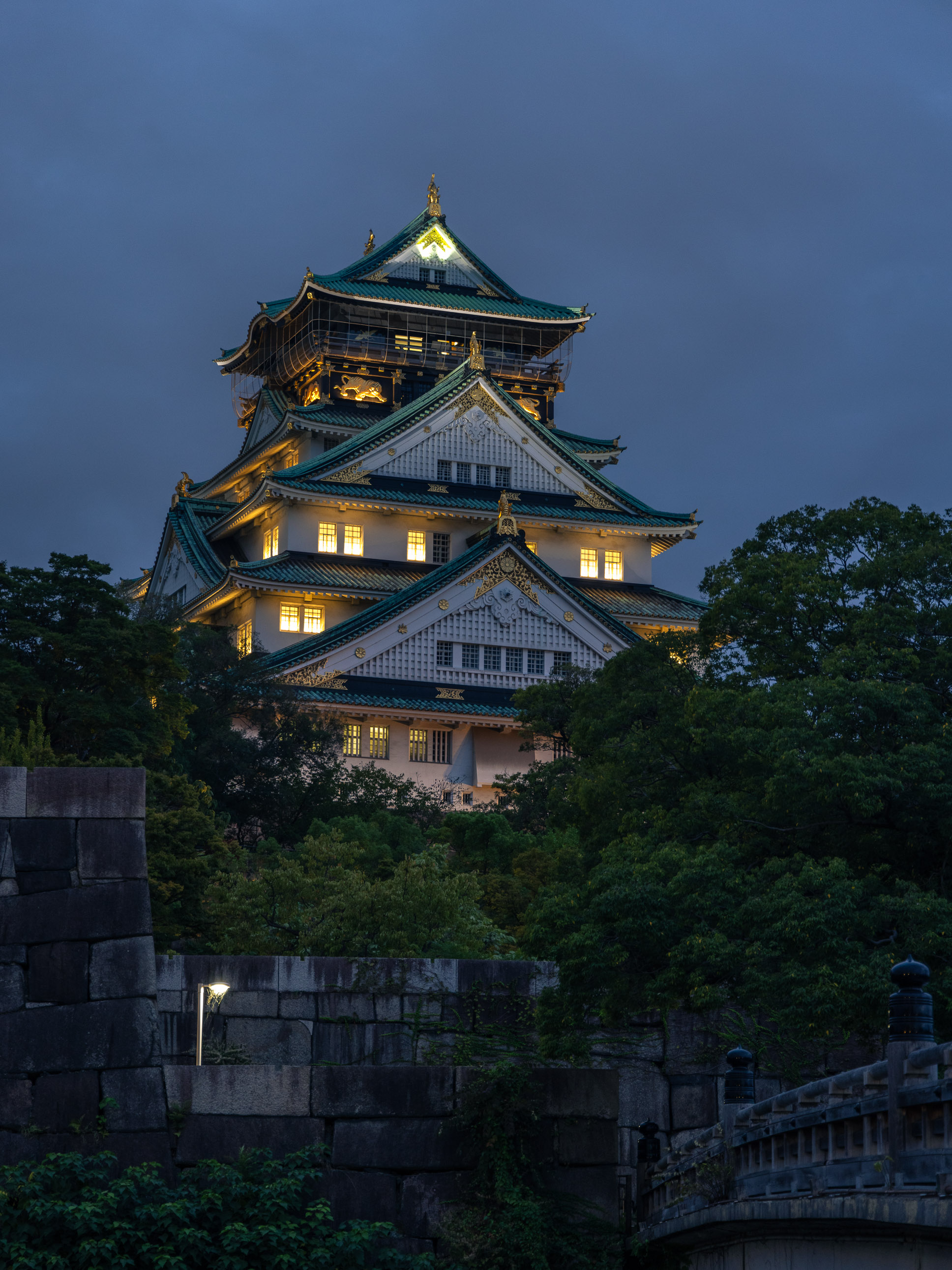 The Tenshu of Osaka Castle at Night<br>2024-09-28