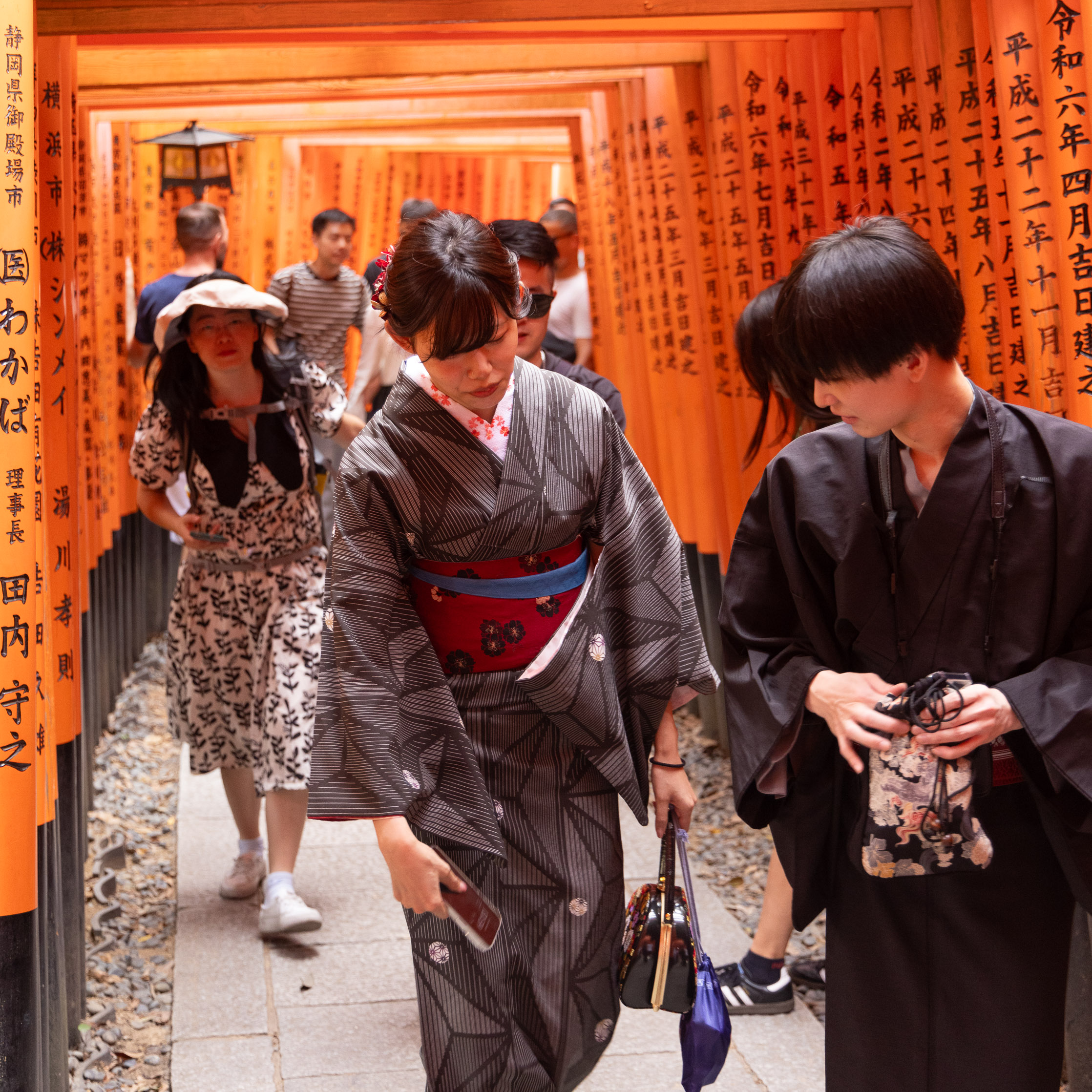 Visitors at Fushimi Inari Taisha, Kyoto<br>2024-10-02